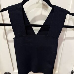 A.L.C. Black Crop Top